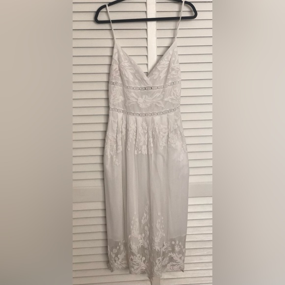 Sea New York Pleated Empire Crochet Midi Dress, 8 - Picture 4 of 13